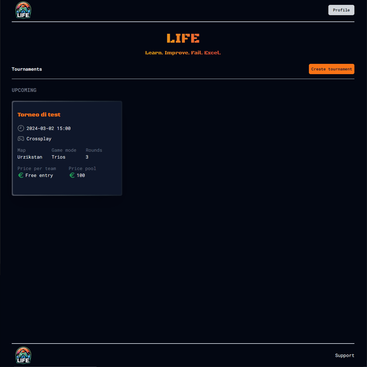 Screenshot torneo Screenshot torneo